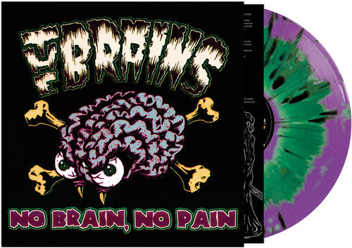 The Brains - No Brain No Pain - Green/purple Haze Splatter