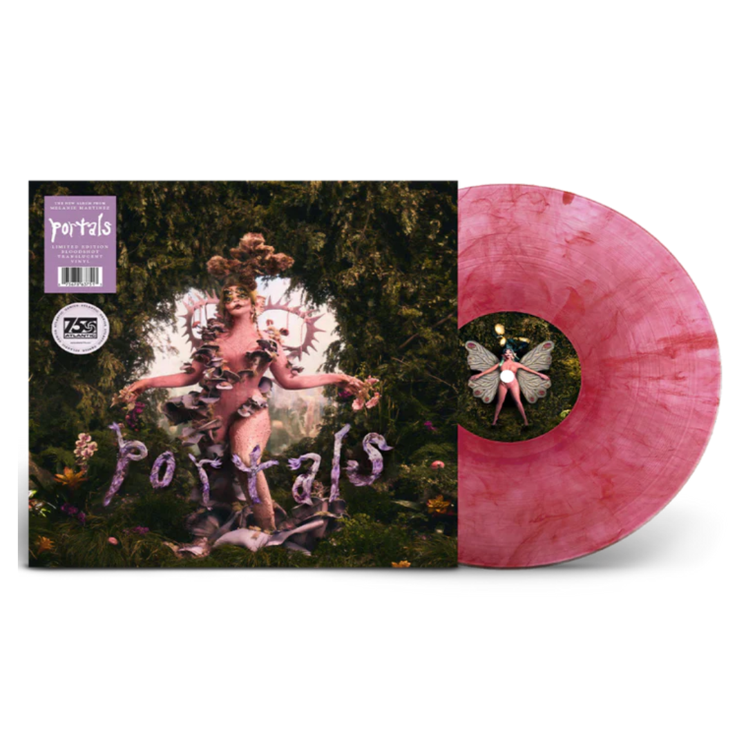 Melanie martinez vinyl top “PORTALS” BABY PINK W/BLACK SWIRL