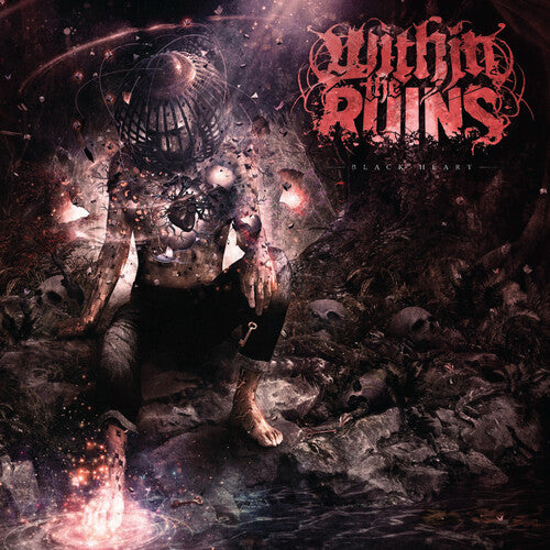 Within the Ruins - Black Heart (Opaque Apple Red & Opaque Silver)
