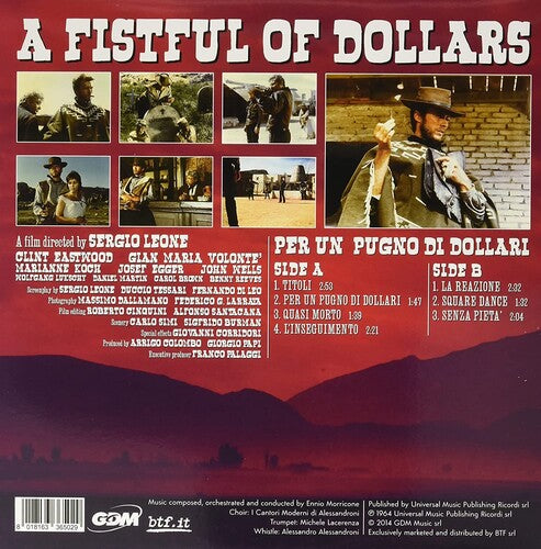 Ennio Morricone - A Fistful of Dollars (Original Motion Picture Soundtrack) [Limited Blue Colored Vinyl]