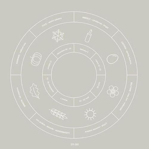 Lightning in a Twilight Hour - Circling of the Seasons (White)