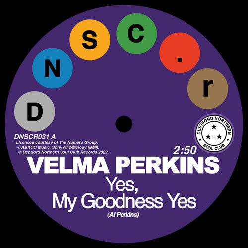 Velma Perkins - Goodness Yes / You Can't Blame Me