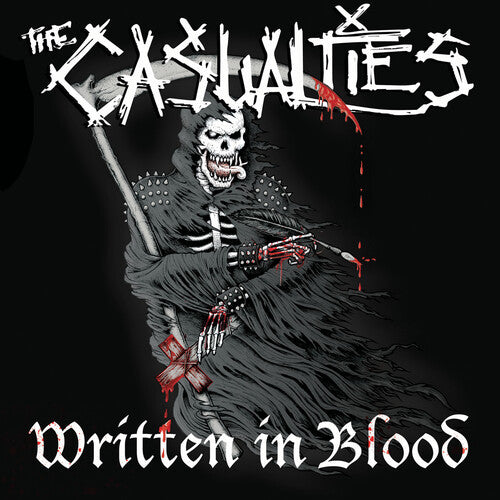 The Casualties - Written In Blood - White