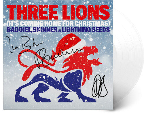 Three Lions (It's Coming Home For Christmas) [Autographed White]
