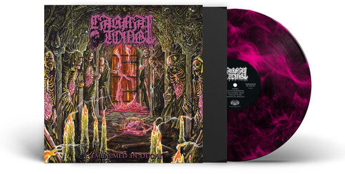 Carnal Tomb - Embalmed In Decay - Magenta/Black Marble