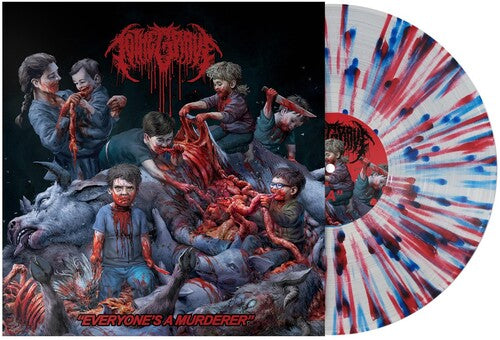 To the Grave - Everyone's A Murderer [White, Red, Blue & Black Splatter]