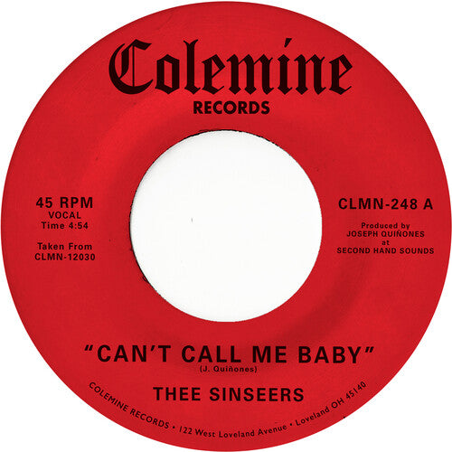 Thee Sinseers - Can't Call Me Baby / Take A Chance [7-inch]