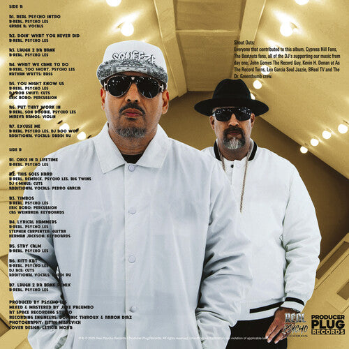 B-Real & Psycho Les - Real Psycho: Deluxe Limited Edition [Clear with Black, Yellow & White Splatter]