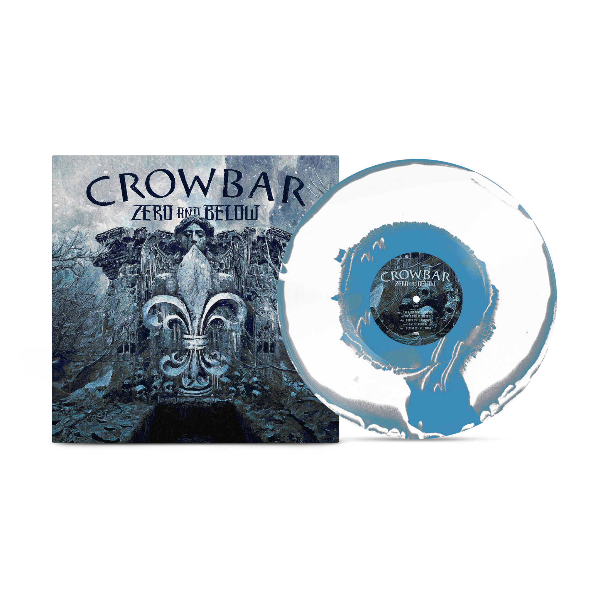 Crowbar - Zero And Below Aside Bside Sky Blue, Grey & White Vinyl [Sky Blue, Grey & White]