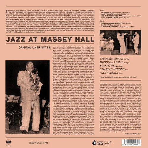 Charlie Parker - Jazz At Massey Hall (Yellow)