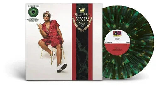 24K Magic [Green & Yellow Splatter] Vinyl - Bruno Mars Vinyl
