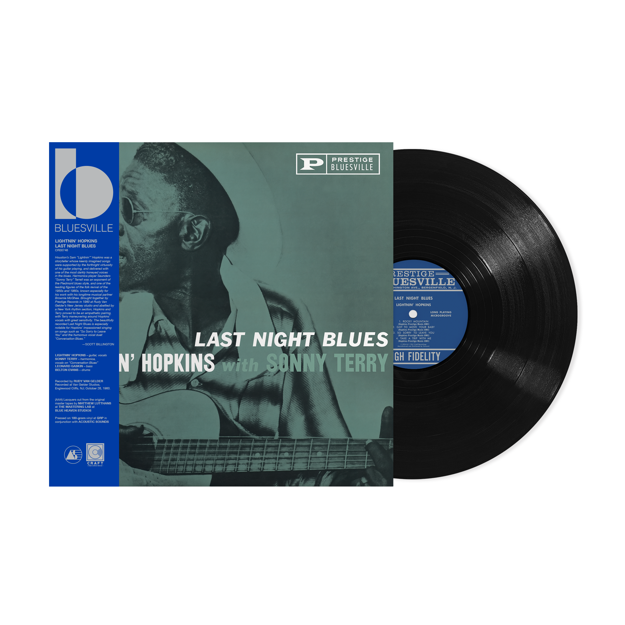 Lightnin’ Hopkins ft Sonny Terry - Last Night Blues (Bluesville Series)