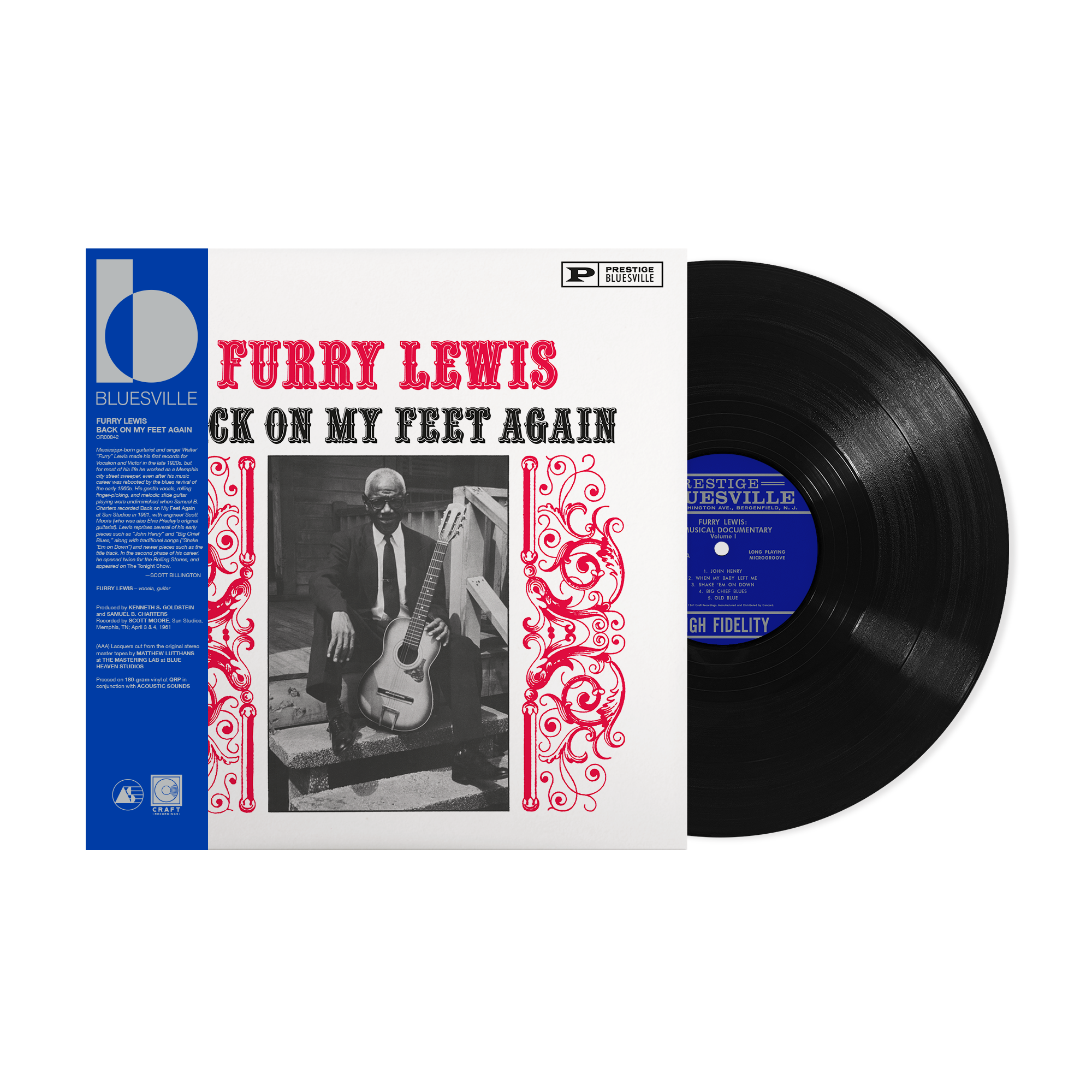 Furry Lewis - Back On My Feet Again (Bluesville Series)