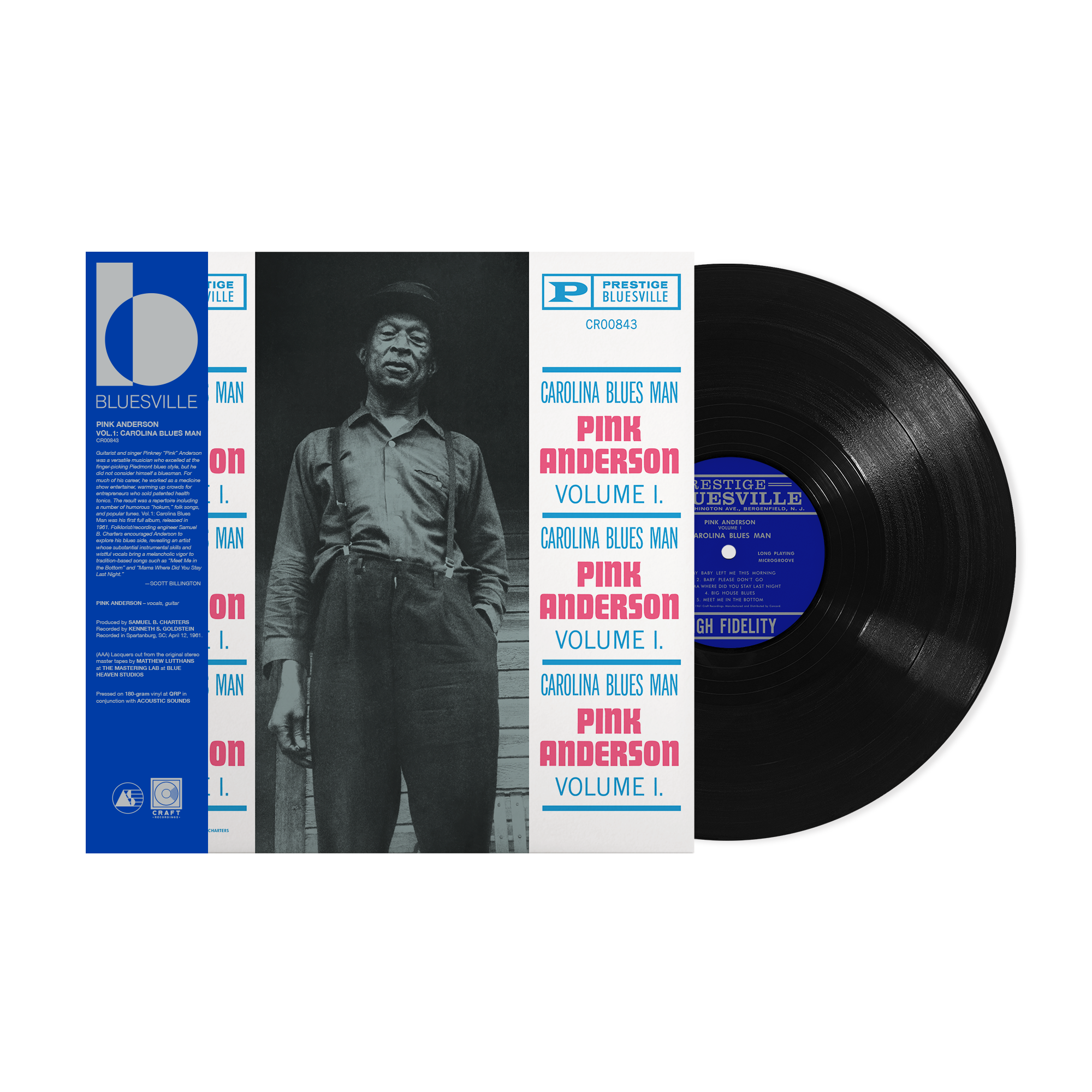 Pink Anderson - Carolina Blues Man, Volume 1 (Bluesville Series)