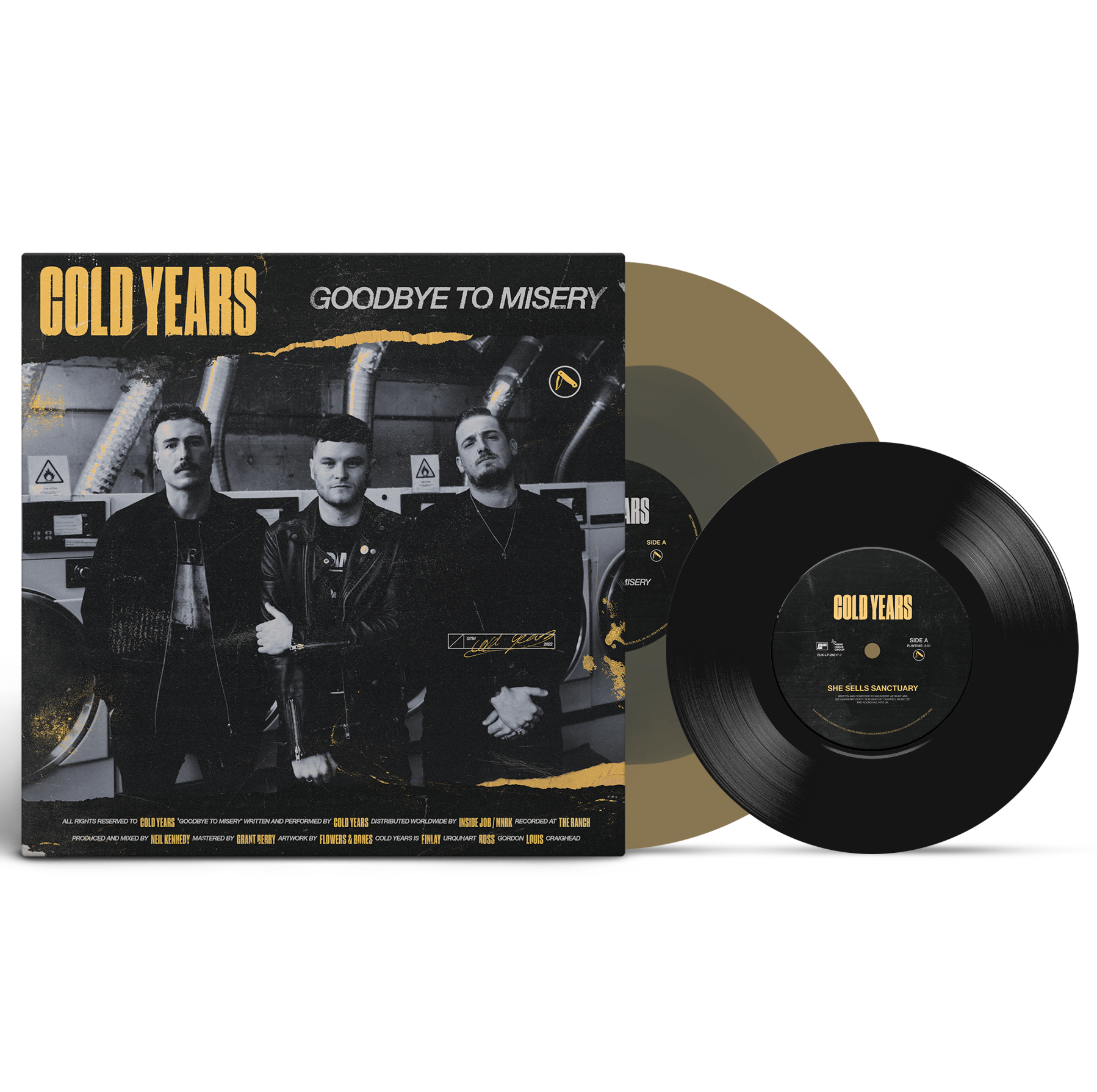 Cold Years - Goodbye To Misery [Gold & Black with 7-inch]