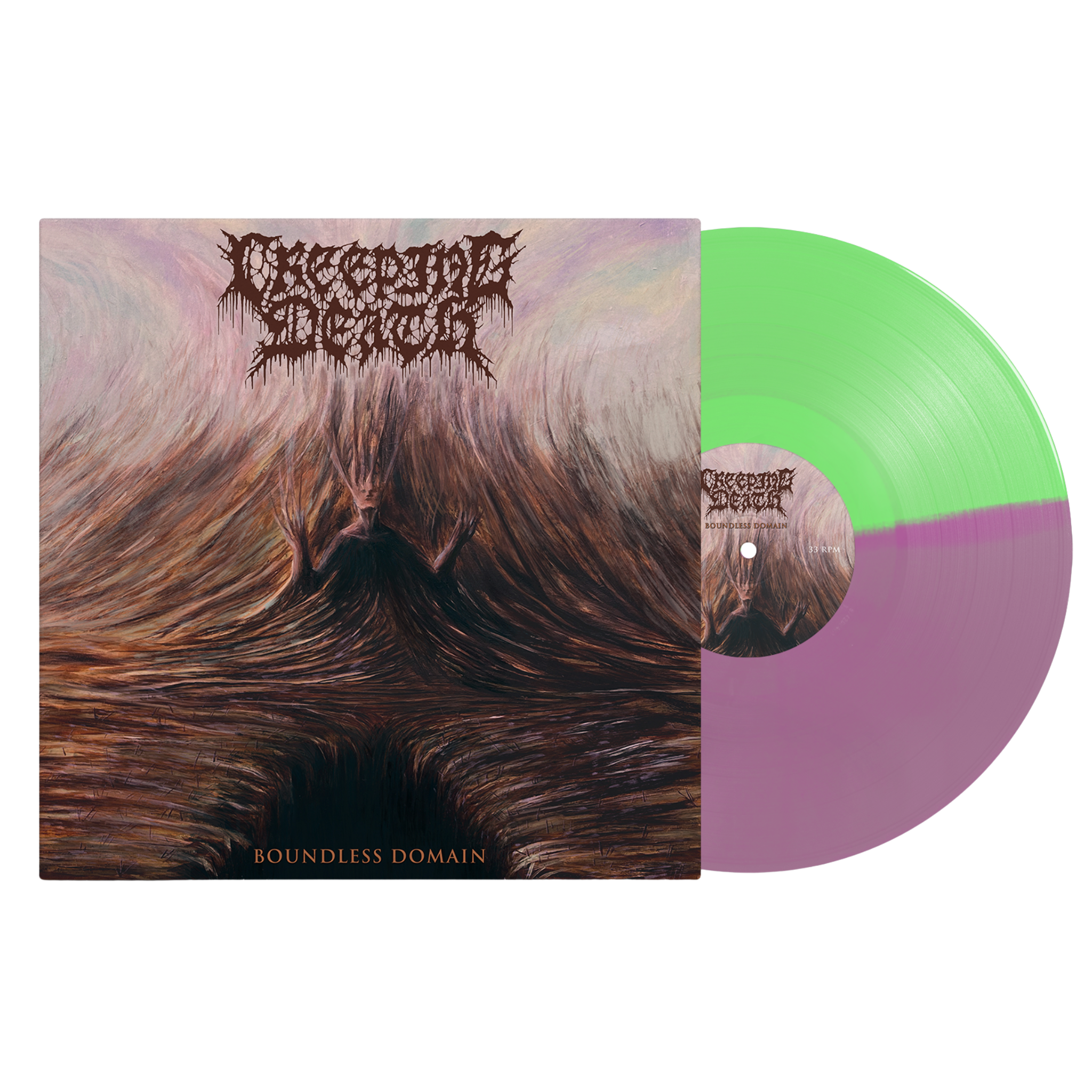 Creeping Death - Boundless Domain Half/Half Vinyl [Purple & Green]