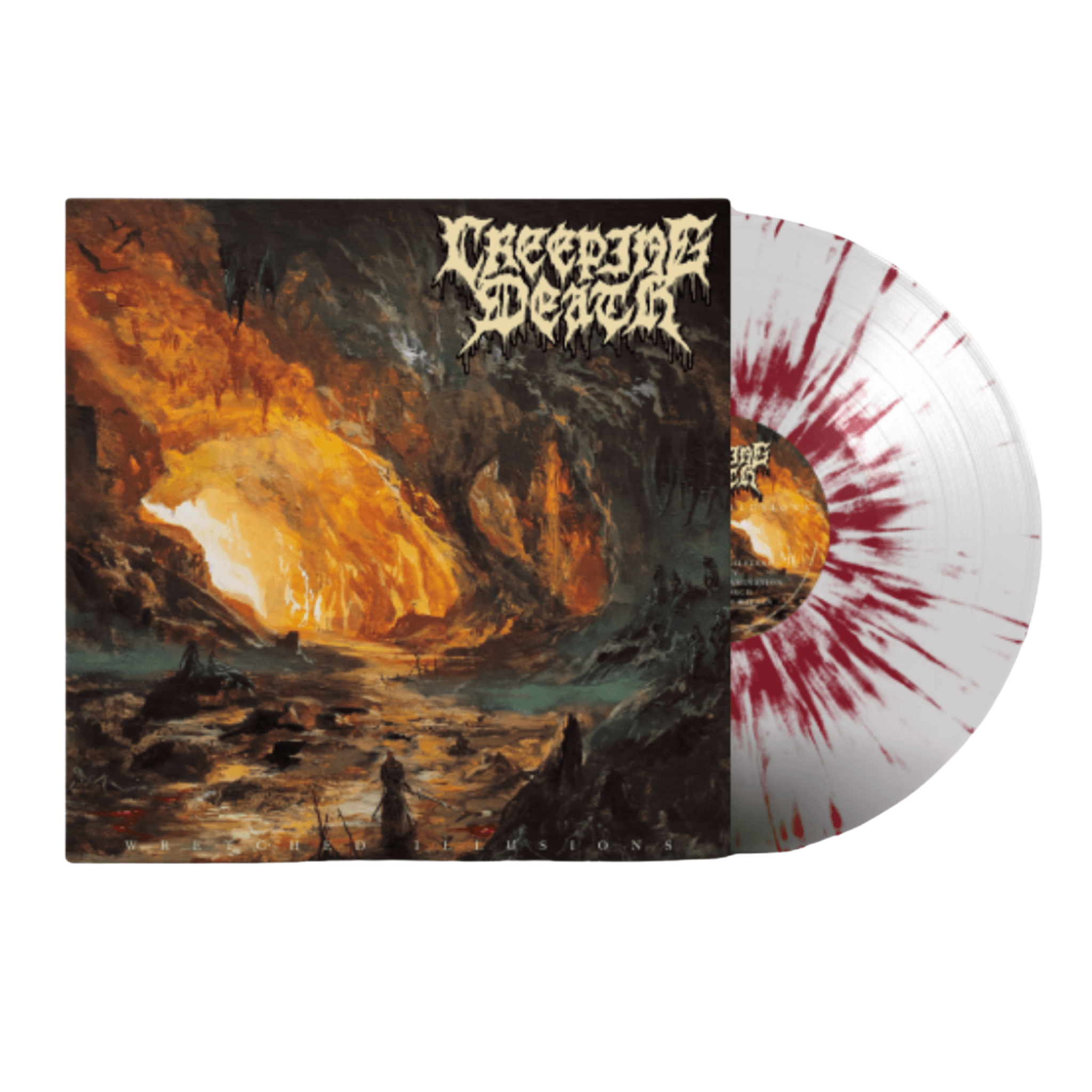 Creeping Death - Wretched Illusions [Clear & Blood Red Splatter]