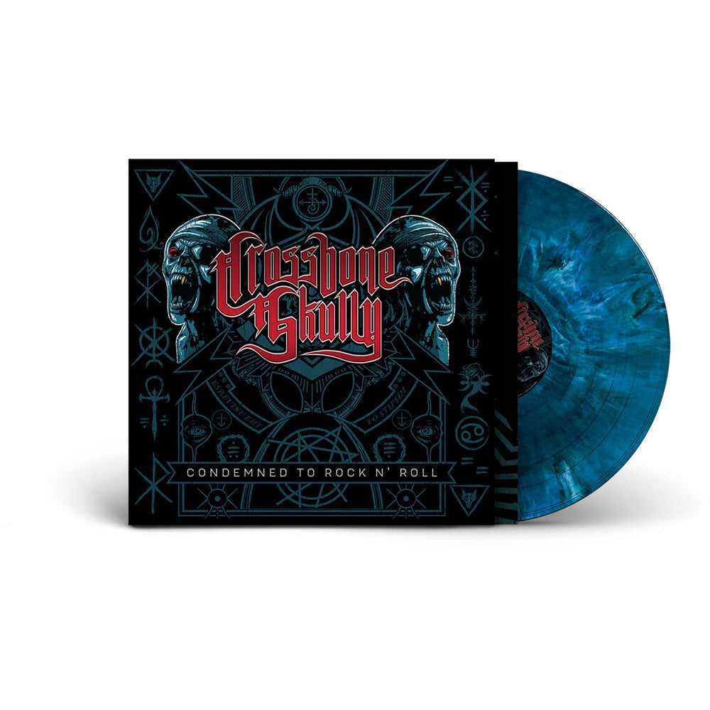 Crossbone Skully - Condemned to Rock n' Roll [Blue Marble] - Vinyl