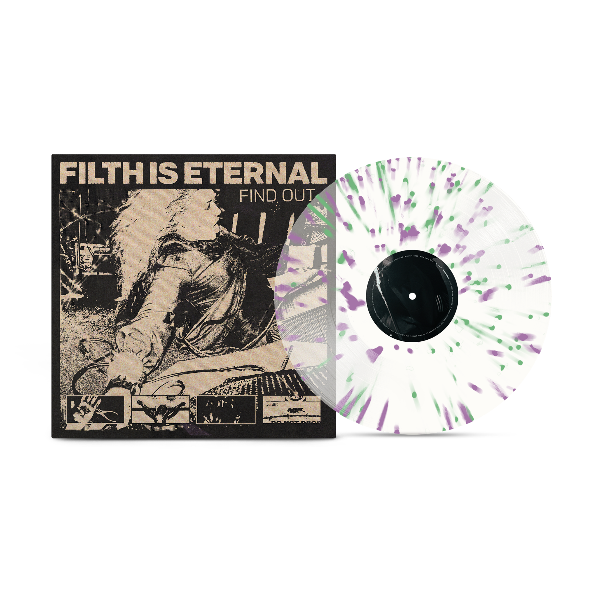 Filth Is Eternal - Find Out [Clear with Green & Violet Splatter]