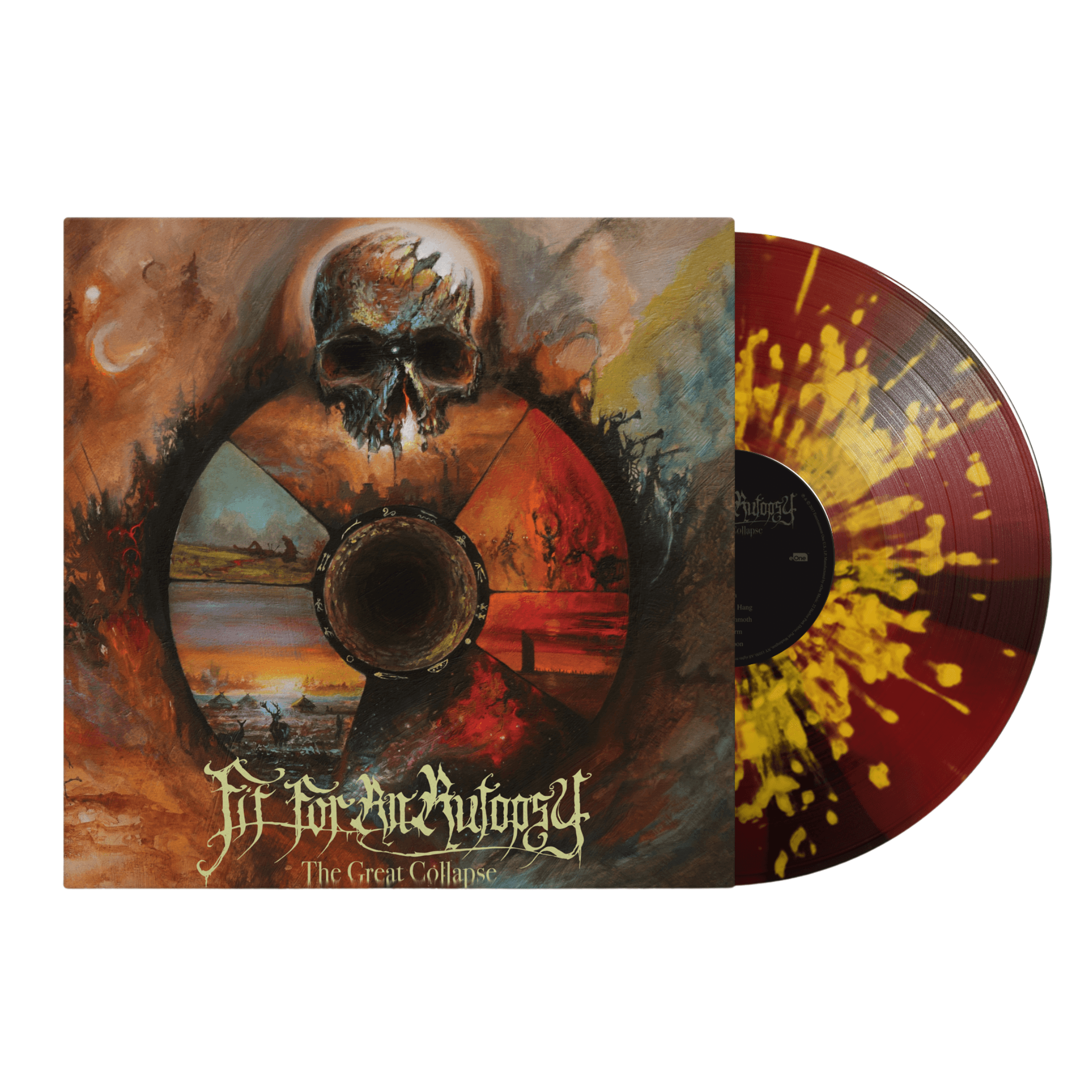 Fit For An Autopsy - The Great Collapse [Black & Red Pinwheel With Yellow Splatter]