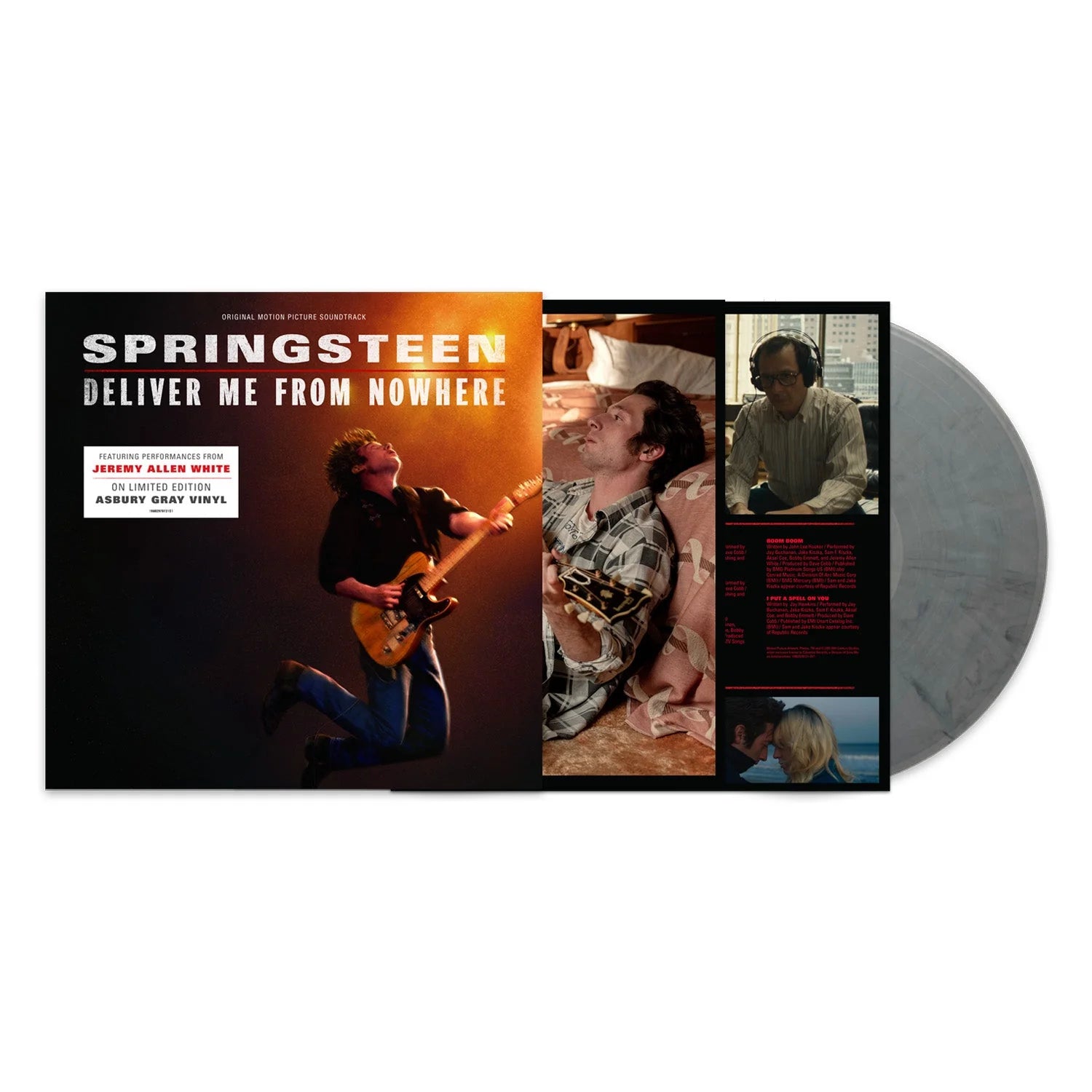 Springsteen Deliver Me From Nowhere soundtrack vinyl with gatefold sleeve and limited edition Asbury gray wax.