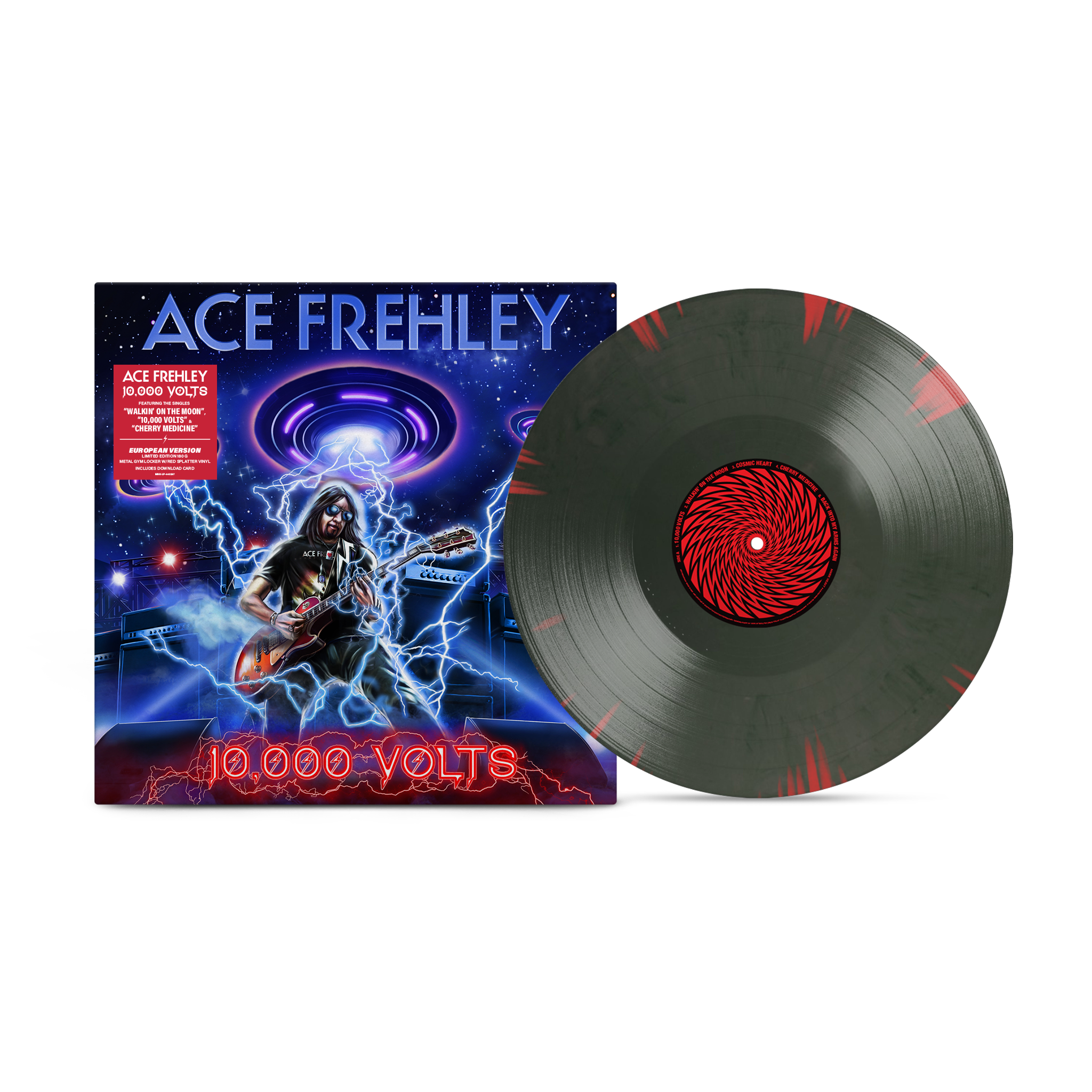 Ace Frehley - 10,000 Volts (EU Version) [Metal Gym Locker Splatter]