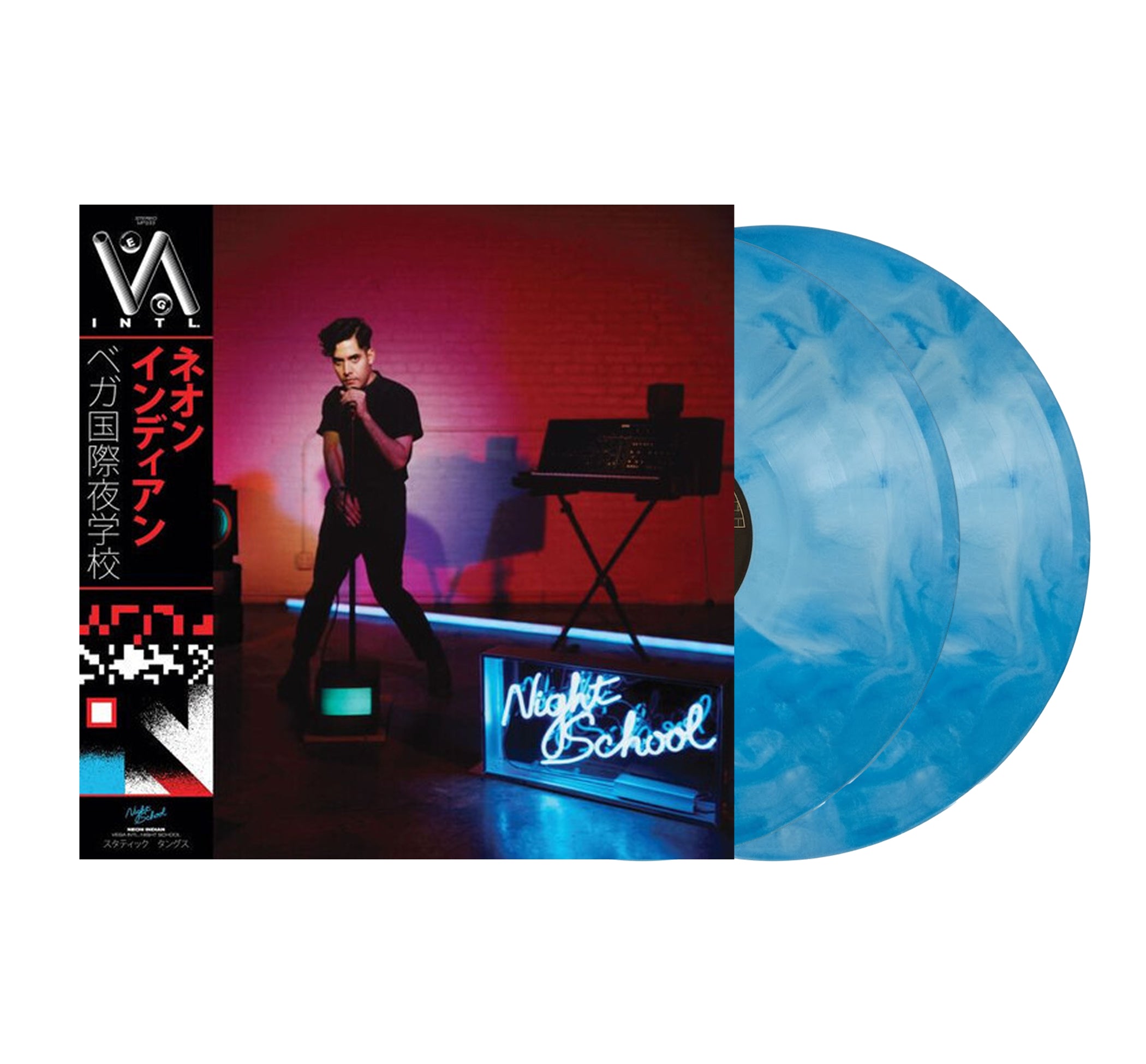 Neon Indian - Vega Intl. Night School (10th Anniversary) [2LP Blue & White Marble]