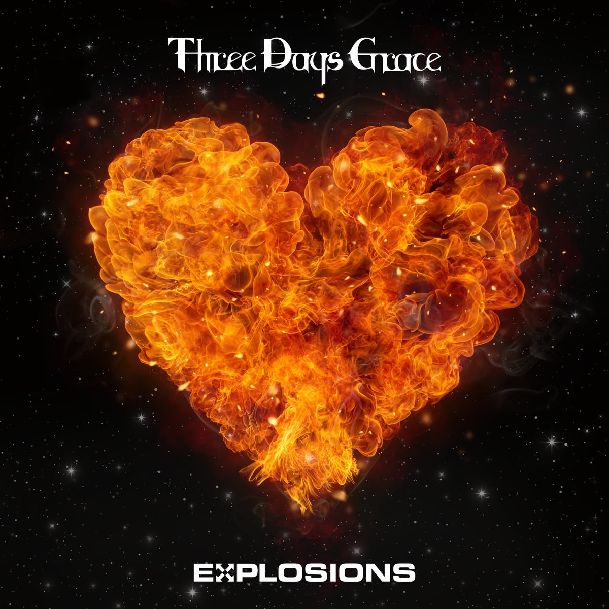 Three Days Grace - Explosions [Orange] - Vinyl