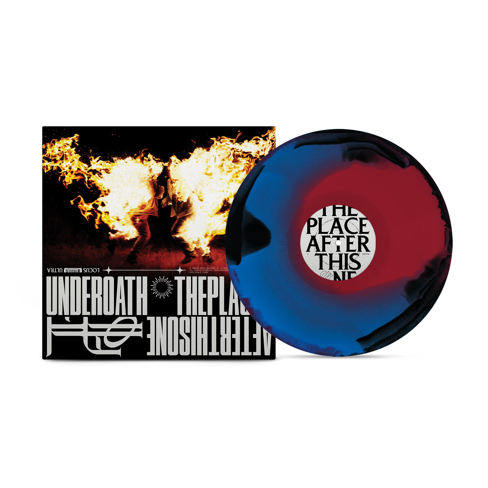 Underoath - The Place After This One [Black + Blue Red Swirl]