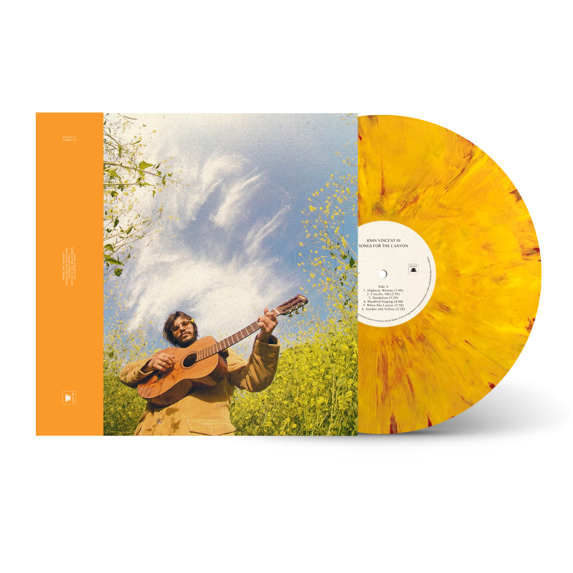 John Vincent III - Songs For The Canyon [Yellow]